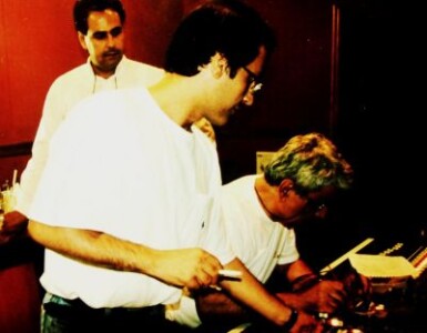 From studio with the sound engineers Tasos Kyriazis and George Raggos