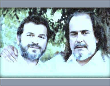 With his friend,oboe player Vasilis Mallios